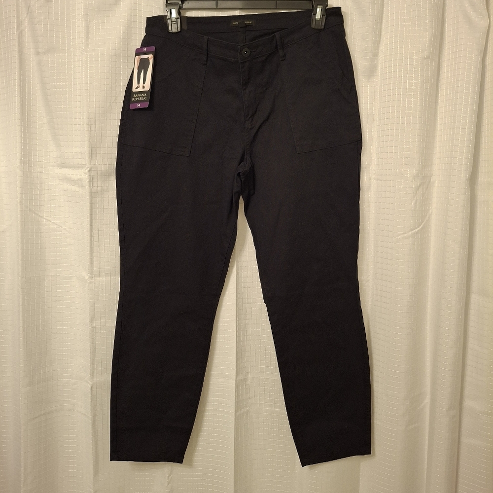 Banana Republic Women's Black Chino Ankle Pants